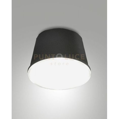 ARMANDA ILLUMINATORE NERO A LED 3W 3000K 320LM DIMMERABILE E ORIENTABILE RICARICABILE IP54