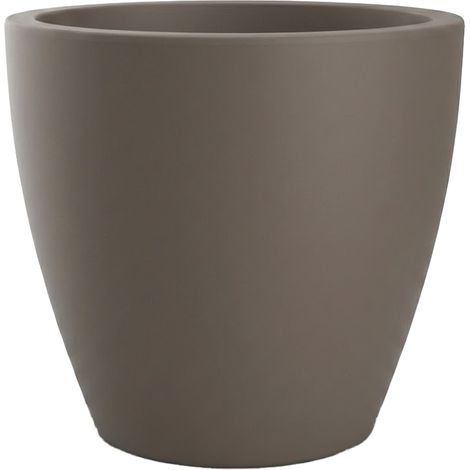 Pot CONIQUE Ø38cm - Dim. 38 x 35cm - Volume 27L - Taupe - EDA