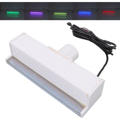 Fontaine murale extérieure G2 pour piscine, cascade, cascade pour bassin à poissons, rideau d'eau en acrylique avec lumières LED colorées, norme européenne 100-240 V (1/5)