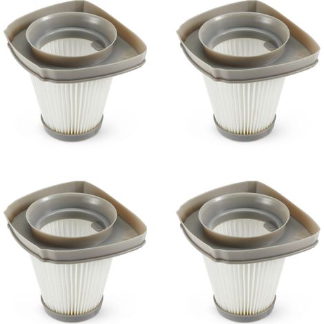 Filtres de Remplacement Lavables pour Aspirateur Balai Filaire 2-en-1, Lot de 4, Gris Froid (1/5)