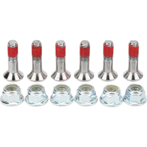 Kit de 6 boulons de pignon M8 en alliage d'aluminium nickelé pour Yamaha YZ YZF (1/5)