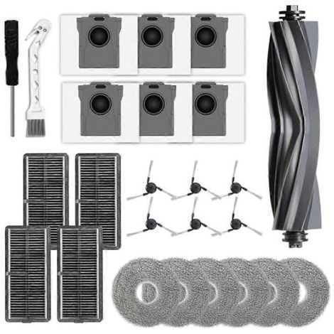 NALOOKAMIC Lot de 23 pièces pour balais-serpillères Dreame X40 Ultra, L40 Ultra, X40 Master et Mova P10 Pro Ultra : brosse principale, filtres et sac à poussière. (1/4)
