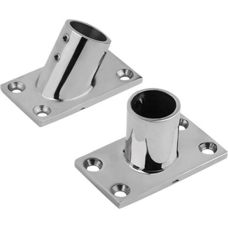 Accessoires de main courante rectangulaires en acier inoxydable à (1/5)
