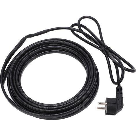 Cable heated for hoses 5m Autoregulant up to 70°C Socket UE 220V Protection against the gel for under-floor and garden