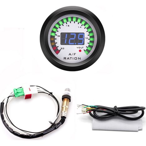 Jauge de rapport air/carburant 52mm avec sonde lambda – LED, 2" (1/5)