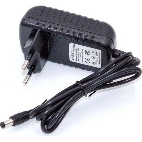 Vhbw – Adaptateur secteur pour Philips AZ1180/12 et AZ1880 – Sortie DC 9V 1.6A – Longueur 200 cm – Prise euro pour connexion facile