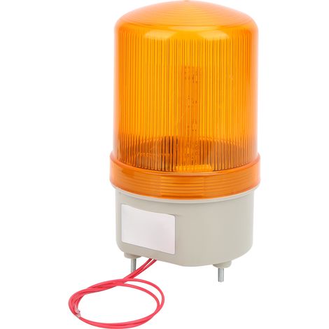 Voyant lumineux d'avertissement BERM à LED, à bille rotative et brillante, indicateur industriel 24 V CC BEM-1101, jaune (1/5)