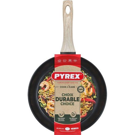 Sartén Pyrex Cook & Care 26 cm antiadherente inducción negra (1/5)