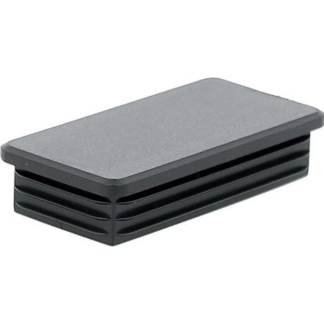 EMBOUT INTERIEUR NOIR PERGA RECTANGULAIRE 30X20 mm - BOUILLER PLASTIQUES