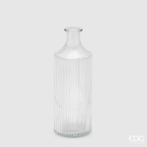 EDG Enzo De Gasperi Vaso Bottiglia H 22 Cm D 8 Cm 2 Natural Trasparente 1 Pz