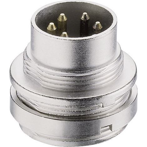 Lumberg SFV 30 DIN-Rundsteckverbinder Stecker, Einbau vertikal Polzahl: 3  Silber 1 St.