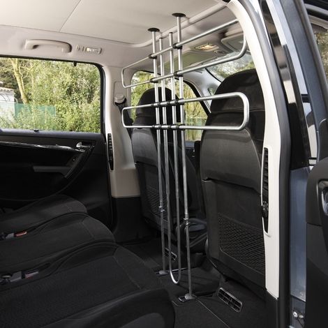 Mottez – Cloison amovible pour voiture – Hauteur réglable 0,80m à 1,20m – Largeur réglable 1,15m à 1,60m – Clips brevetés – A053P