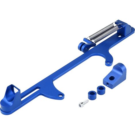 Support câble accélérateur aluminium – pour Holley série 4500 – bleu