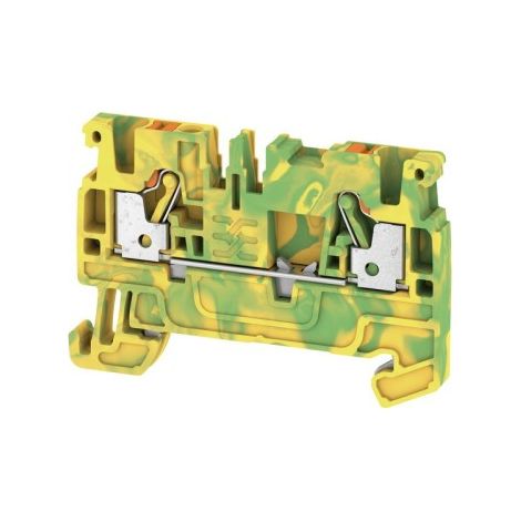 50 PIÈCE BORNIER CONDUCTEUR DE PROTECTION 2, 5QMM, GN/GE - BORNIER DE TERRE 1-P 5,1MM A2C 2.5 PE WEIDMÜLLER 1521680000