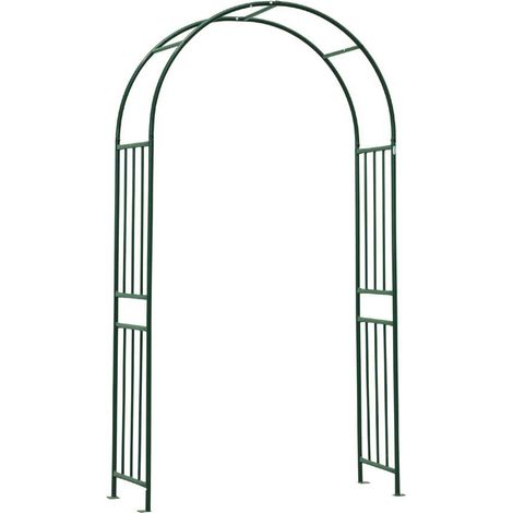 Arco per giardino decorativo in ferro verde (120x40xh219 cm) (1/4)