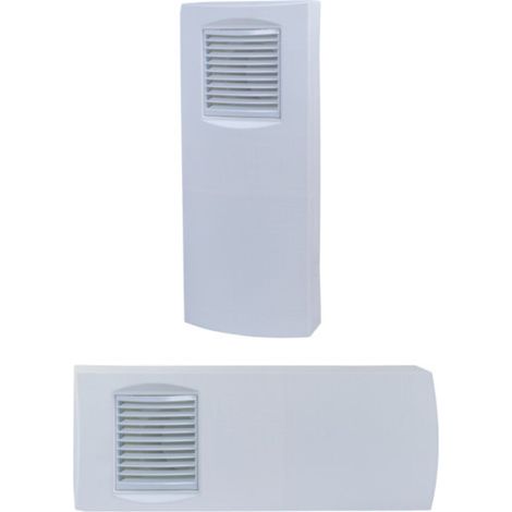 Pluggit PluggPlan - Griglia a parete esterna con elemento antigoccia, PP-W-1