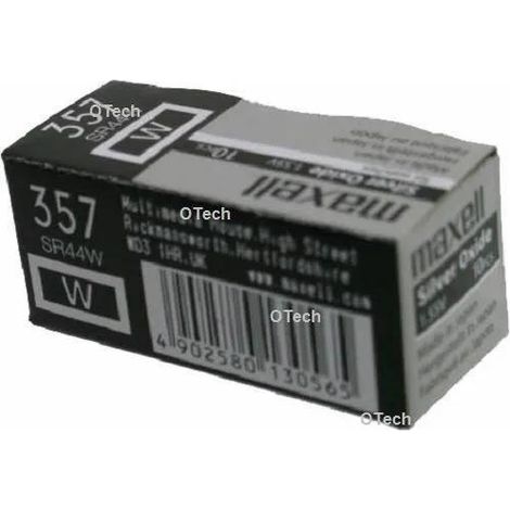 Pile bouton varta V357 SR44 1 55 volt 180 mAh