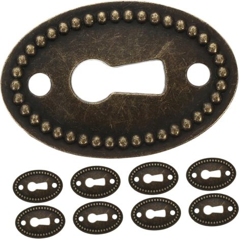 Lot de 12 plaques décoratives ovales pour trous serrure porte et (1/5)
