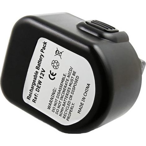 Batterie de Remplacement - AVIZAR - DE9037 - Ni-MH 12V - 3000mAh - Compatible Dewalt/Wurth (1/3)