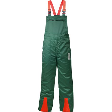 Feldtmann Schnittschutzlatzhose Erle Gr. 106 grün/orange (1/2)