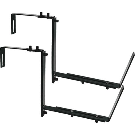 Support pour jardinière en métal, réglable, robuste, idéal pour balcon ou jardin - Lot de 2 pièces (1/5)