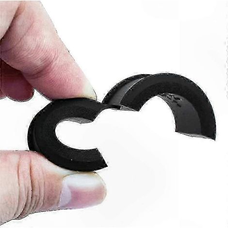 8pcs Adaptateurs Silicone pour Guidon Vélo 31.8/25.4/22.2mm - Rondelles Anti-Glissement, Protège-cintre Épais, Kit de Calage pour Poignées de Bicyclette (1/5)