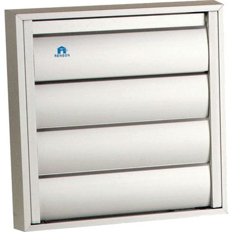 Renson 210x210 Rejilla de Campana Extractora Aluminio Gris RAL9006 (1/3)