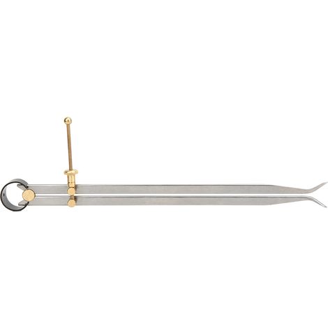 300 mm langer Federsteigbügel mit flachen Schenkeln, geschliffener Kohlenstoffstahl und Messing