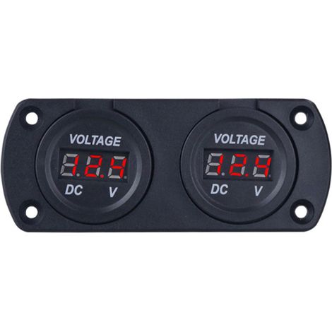 Voltímetro digital LED dual de 6-35 V para automóviles, camiones, SUV, barcos y embarcaciones de 12/24 V. (1/5)