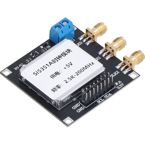 SI5351 Taktsignalgenerator-Modul, rauscharmer Rechteckwellen-Frequenzgenerator für Signalfrequenz (1/5)