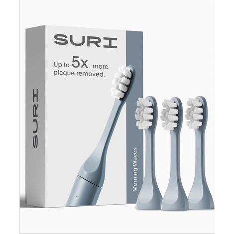 Lot de 3 têtes de brosse à dents électriques recyclables Gratte-langue intégré, têtes de rechange durables (1/5)