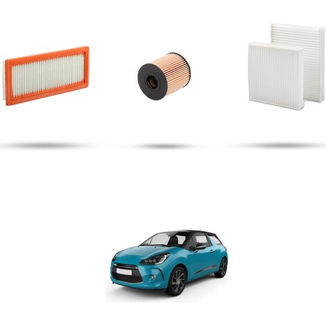 Kit tagliando 3 filtri compatibile con Citroen Ds3 1.6 Thp 121kw dal 2014 (1/5)