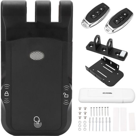 Serrure de porte électronique sans fil et sans clé - Verrou invisible à commande à distance - Compatible avec Tuya Smart - Sécurité renforcée pour la maison