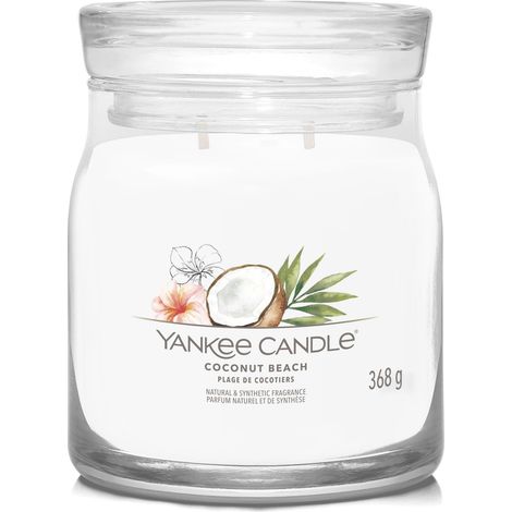Yankee Candle Coconut Beach Duftkerze 368 g (1/4)