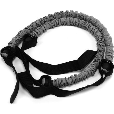 2 pièces Roue Abdominale avec Corde de Résistance pour Entraînement du Ventre (1/5)