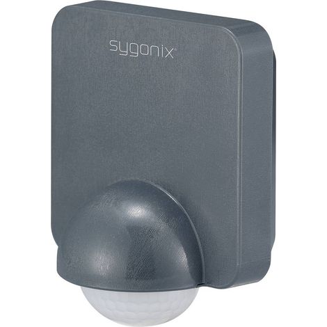 Sygonix SY-5836536 parete Rilevatore di movimento ad infrarossi passivo PIR 360 ° Relè Grigio scuro IP54 (1/5)