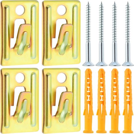 4 Pcs Support Mural Chauffe-eau 7.8x5cm - Fixation Placo Robuste (1/5)