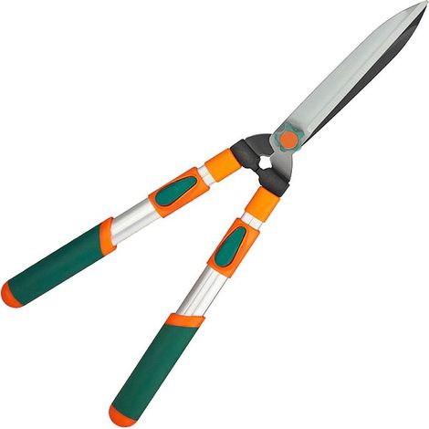 2-Hand-Teleskop-Heckenschere mit langlebigen Stahlklingen und ergonomischen Griffen (1/2)