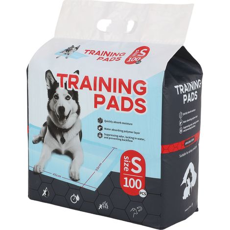 Lot de 100 alèses jetables pour chiots, super absorbantes et anti-fuites, 6 couches, pour l'apprentissage de la propreté. (1/4)