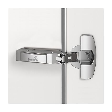 Charnière Sensys 110° portes fines sans amorti montage boitier à visser - entraxe 52 coudure 0 - 8646 - HETTICH