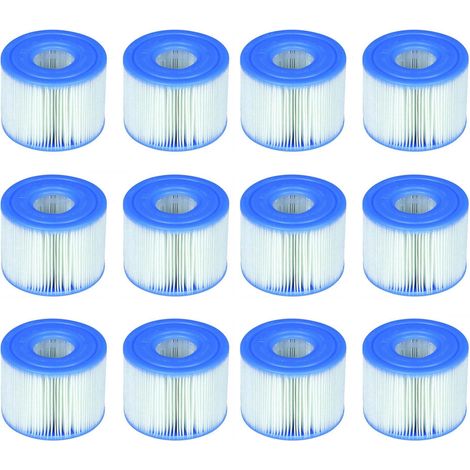 Intex 29001E B00PUZW3N2 PureSpa Typ S1 Easy Set Pool Kartuschen (12 Filter)  2, 1 Pack, blau (1/5)