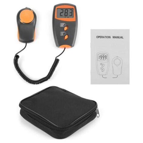 Luxmètre numérique LX1010BS avec écran LCD, appareil de mesure de la lumière pour tests environnementaux
