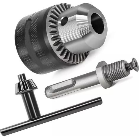 MANDRINO PER TRAPANO A CREMAGLIERA 13MM + ADATTAT. SDS PER PUNTE MAX 16mm