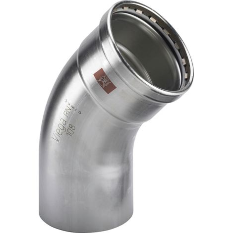 Viega Temponox XL-curva a 45 gradi, d 76,1mm acciaio inossidabile modello 1726.1XL, 810047