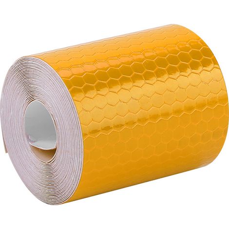 5 cm x 3 m Sicherheits-Reflexionsklebebandrolle mit Aufkleber für Anhänger, Autos und Fahrräder, orange (1/5)