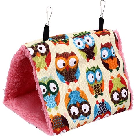 Hamac triangulaire pour perroquet - Nid chaud et confortable pour oiseaux