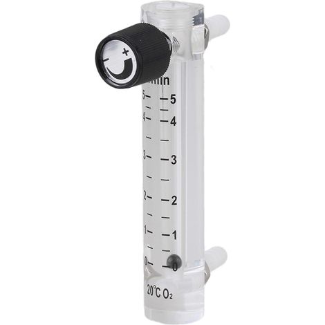 Débitmètre semi-circulaire en acrylique LZQ-4, 0,5-5 LPM, pour oxygène et air. (1/5)
