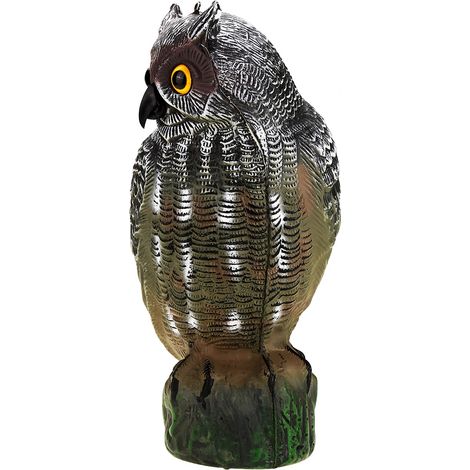 Leurre de chasse au hibou solaire, effaroucheur d'oiseaux, répulsif antiparasitaire, décoration de jardin, non lumineux. (1/4)