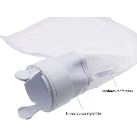 NALOOKAMIC Sacs �� Limon adaptables pour Polaris 280 480 Robot Nettoyeur Piscine. Lot de 2 Sacs filtres Nylon renforc��s �� Fermeture ��clair Zip K13 (Lot de 2)