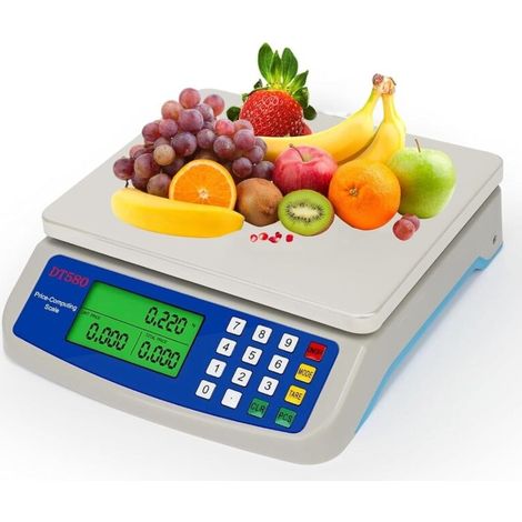 30kg Digital Kitchen Scale – Stainless Steel – 1g Accuracy – Large LCD Display – Tare Function for Precise Weighing (1/5)